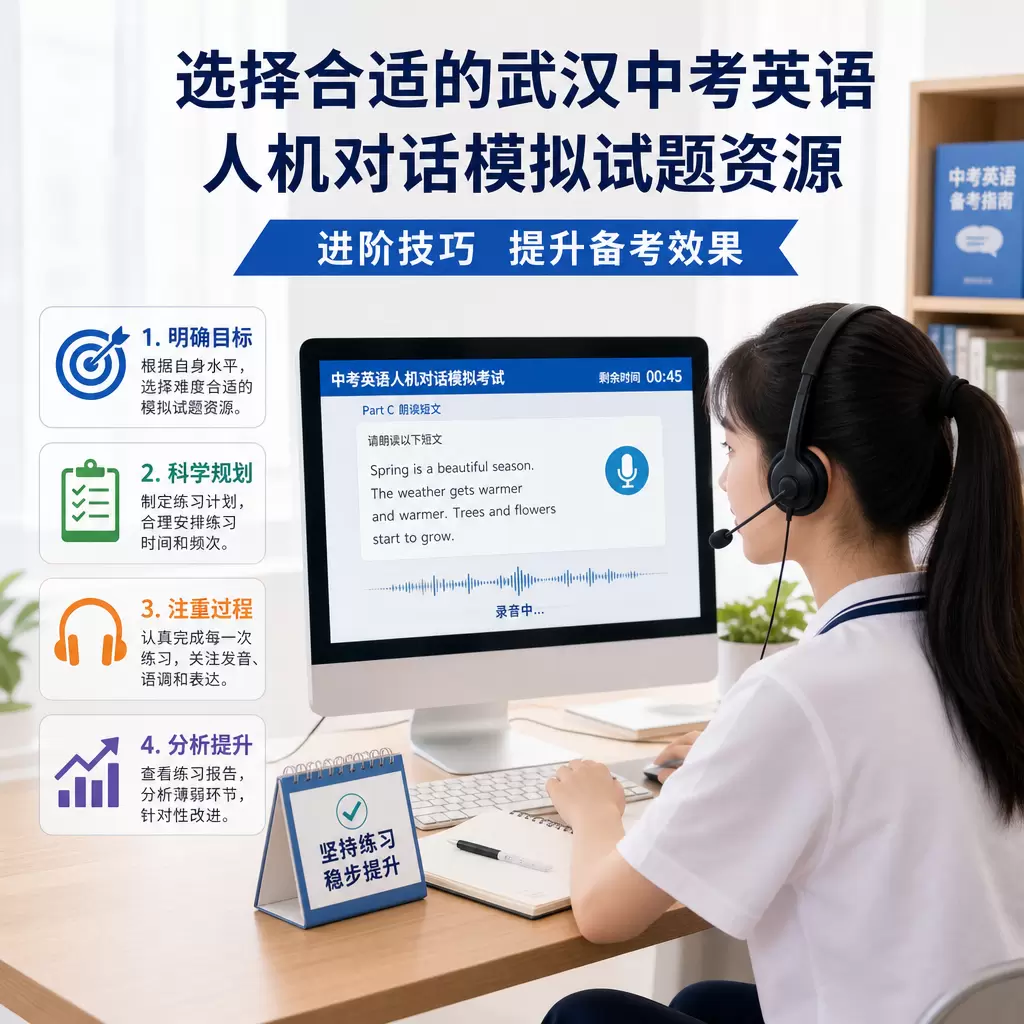 选择合适的武汉中考英语人机对话模拟试题资源