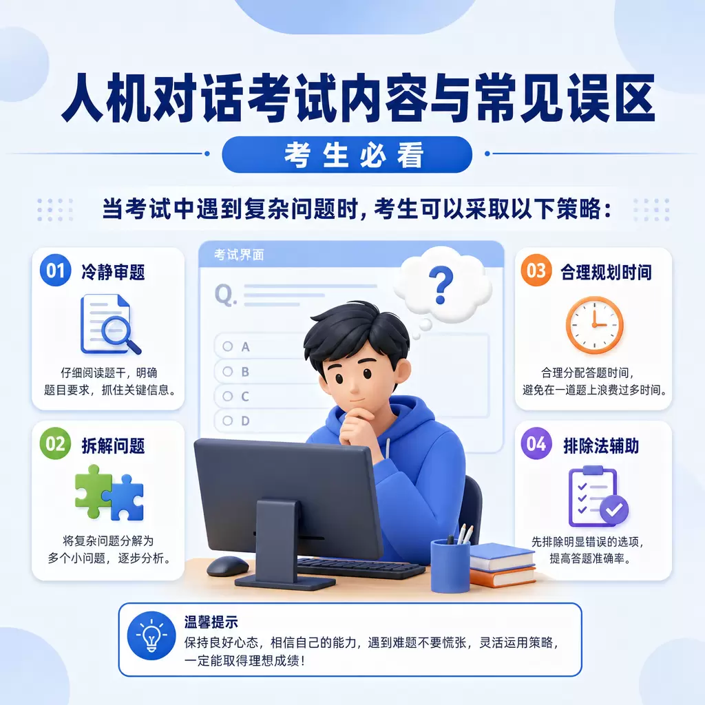人机对话考试内容与常见误区,秭归考生必看