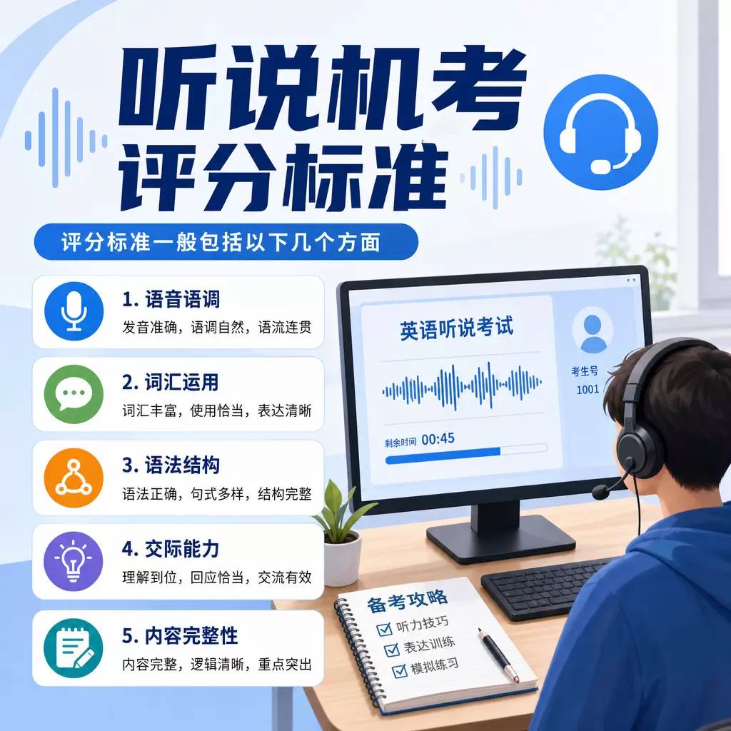 听说机考合格分数对比及选择,适合秭归考生的方案