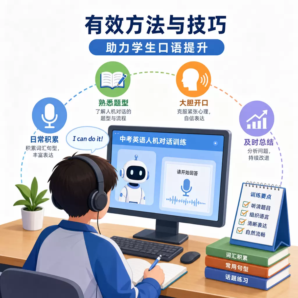 武汉中考英语人机对话训练的有效方法与技巧,助力学生口语提升