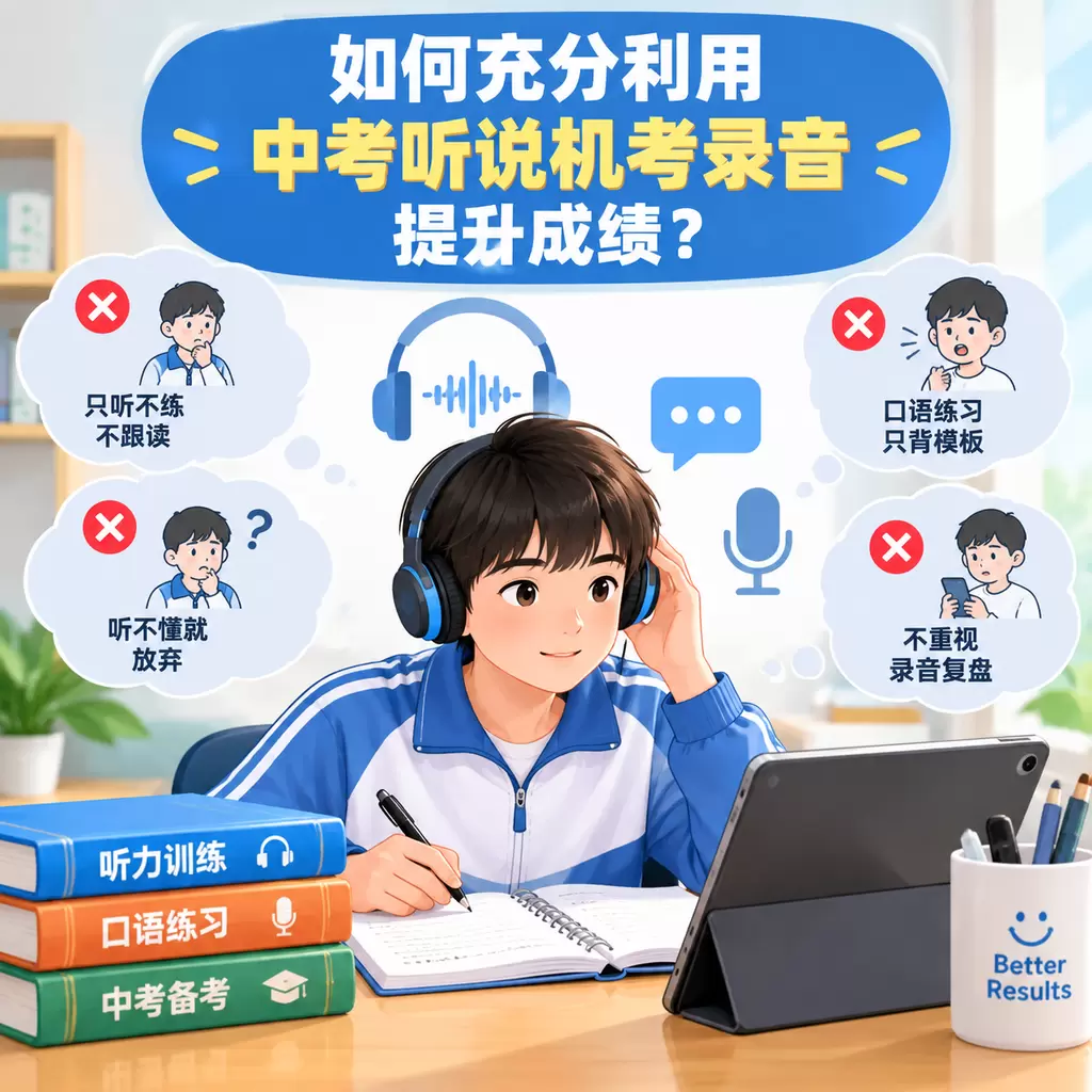 如何充分利用中考听说机考录音提升成绩?