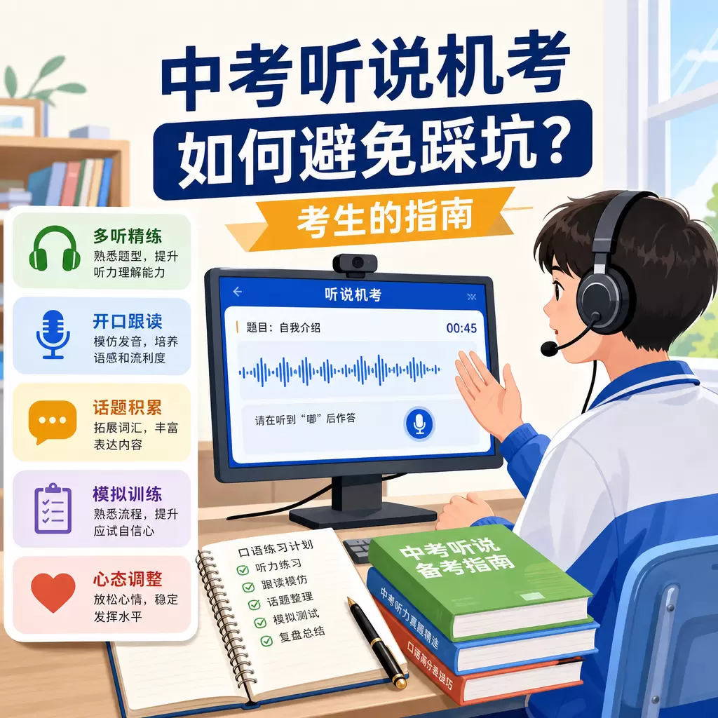中考听说机考如何避免踩坑?秭归考生的指南