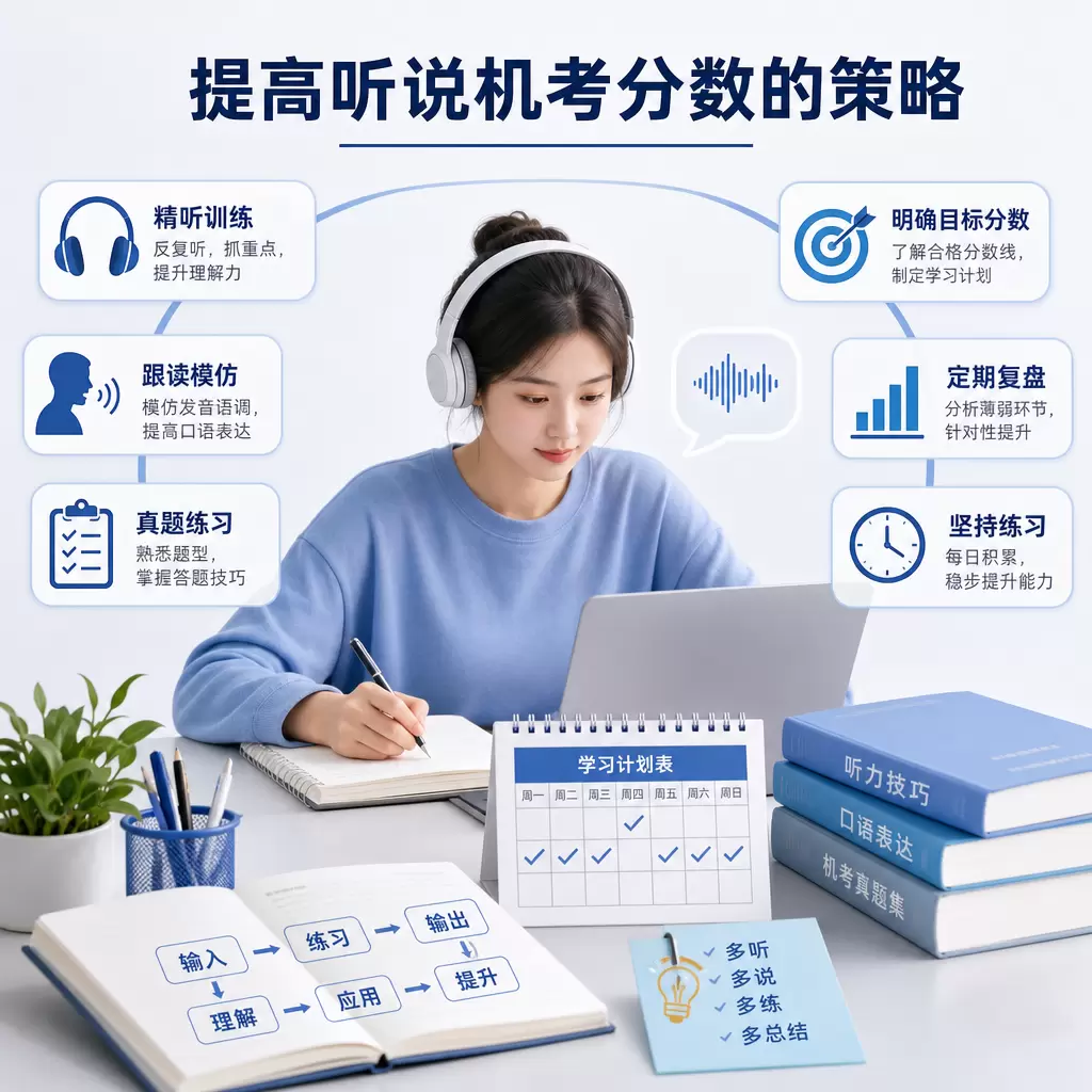 秭归听说机考合格分数与学习方法的有效结合
