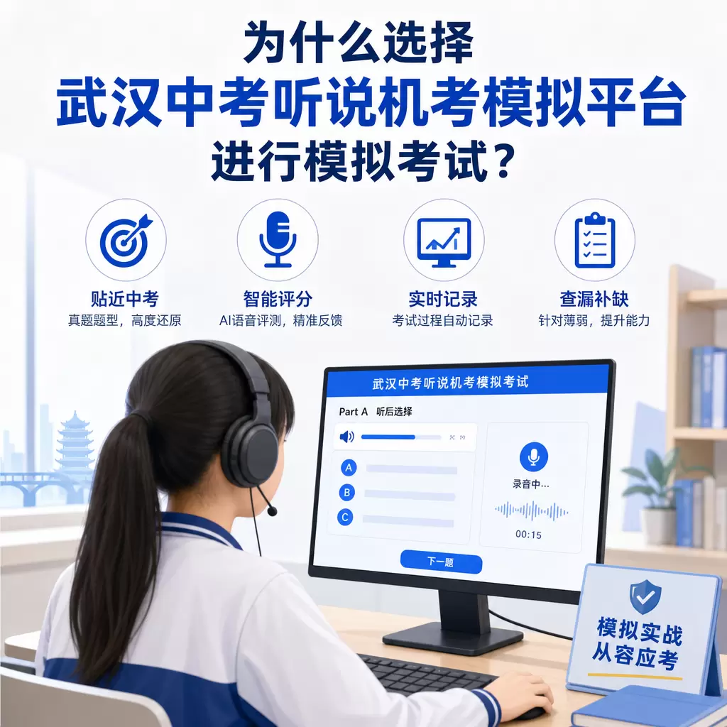 为什么选择武汉中考听说机考模拟平台进行模拟考试?