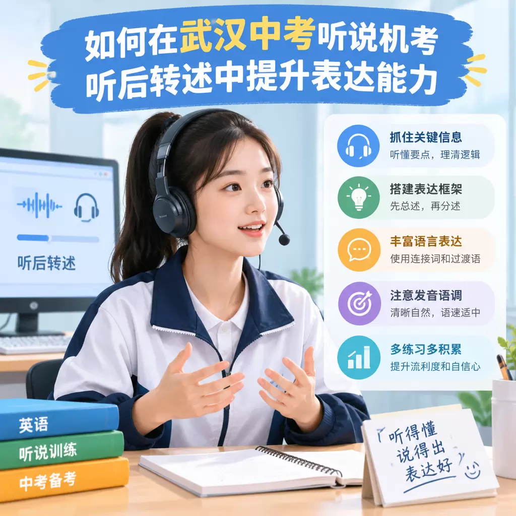 如何在武汉中考听说机考听后转述中提升表达能力