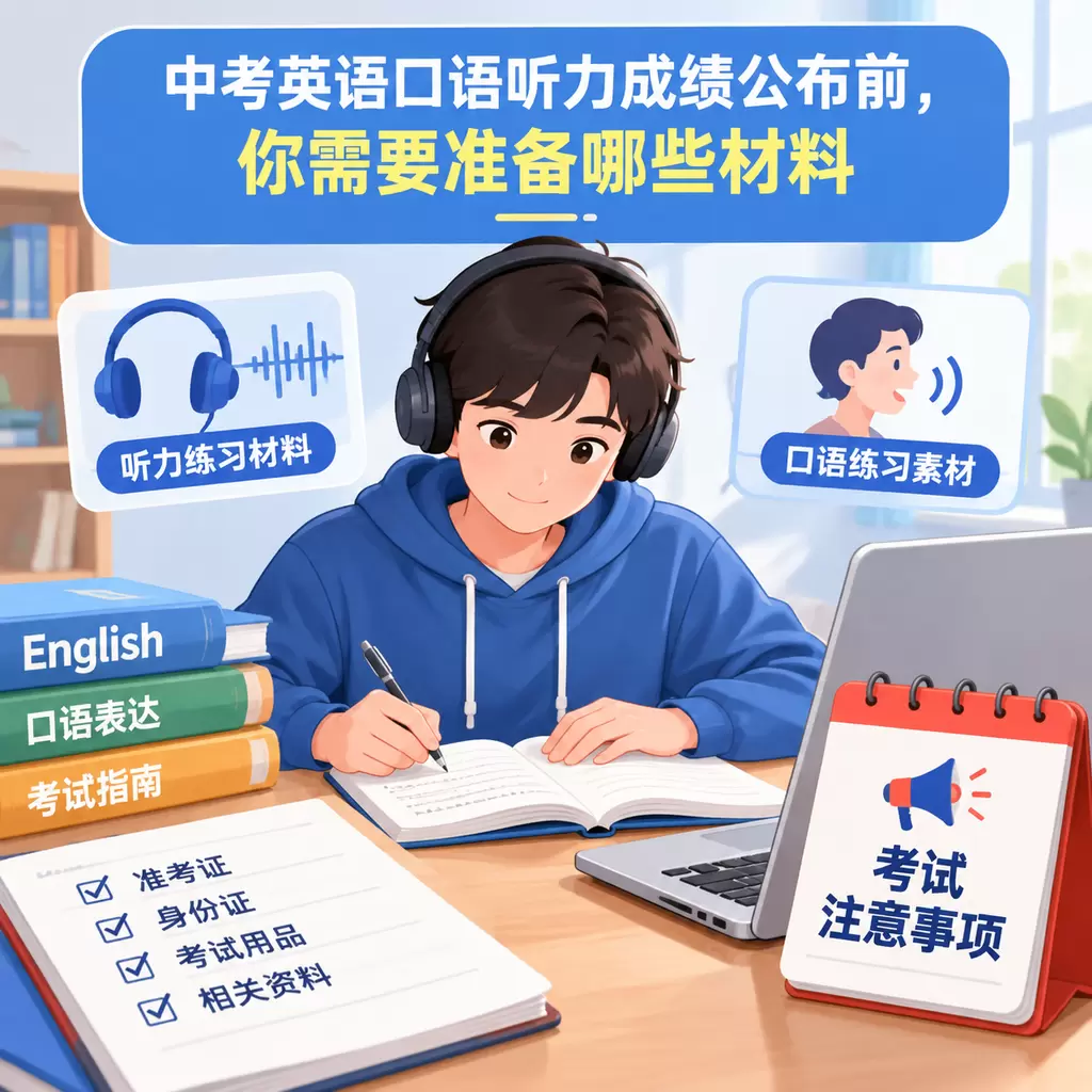 秭归中考英语口语听力成绩公布前,你需要准备哪些材料