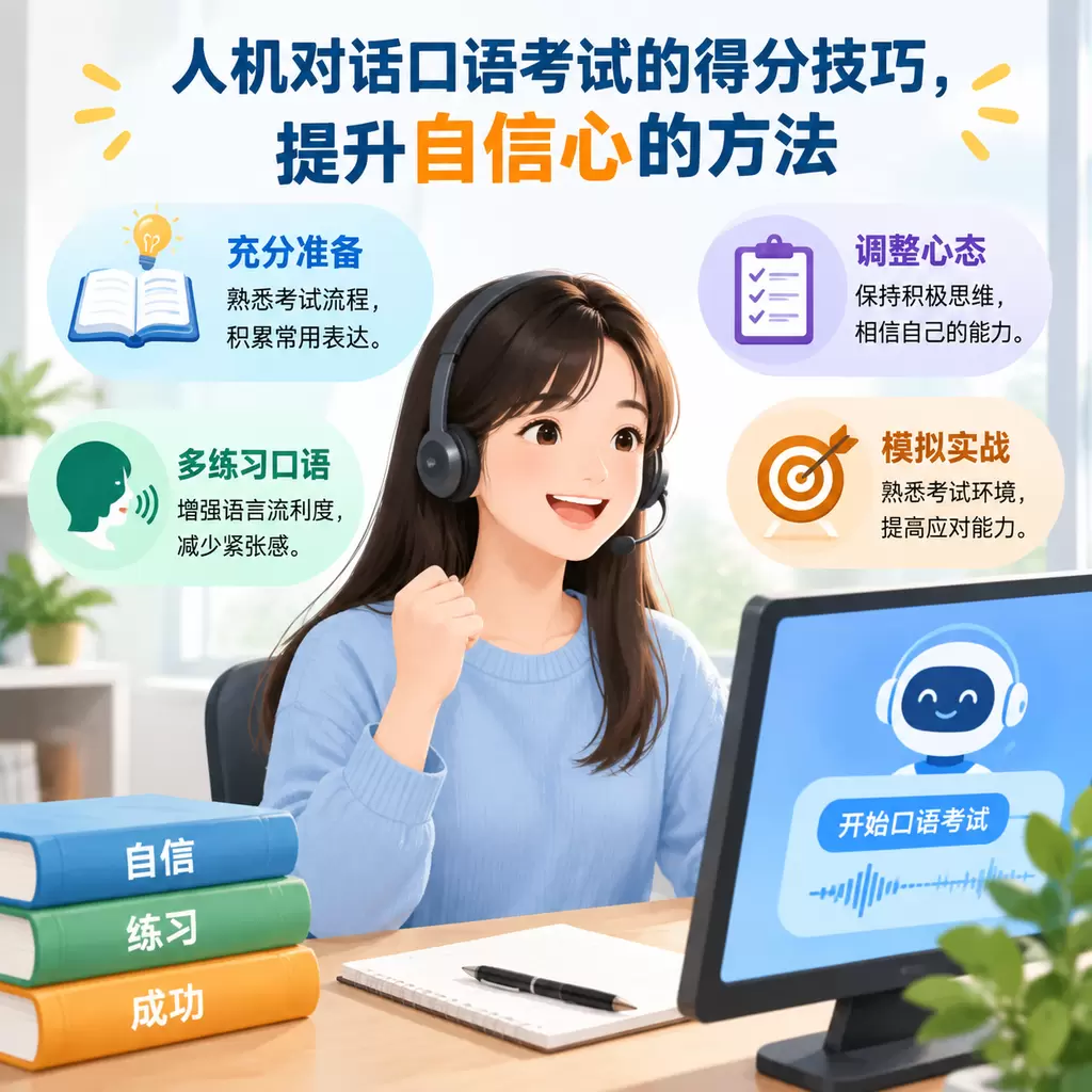秭归人机对话口语考试的得分技巧,提升自信心的方法