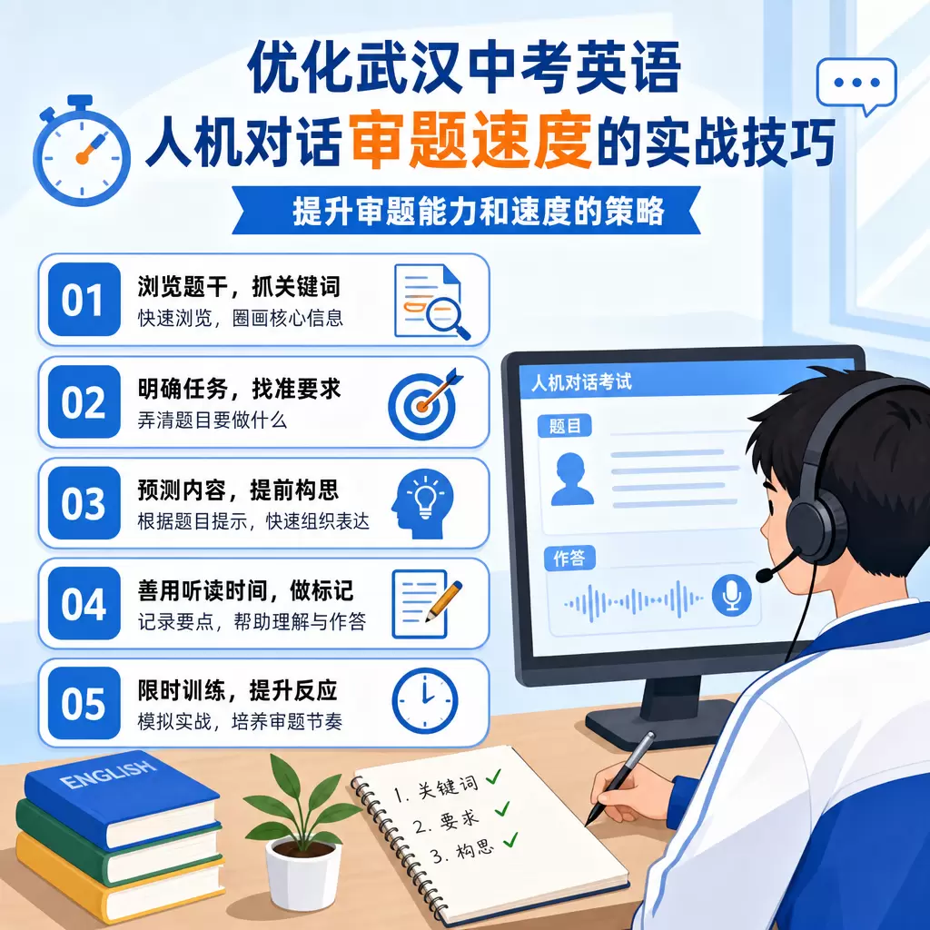 优化武汉中考英语人机对话审题速度的实战技巧