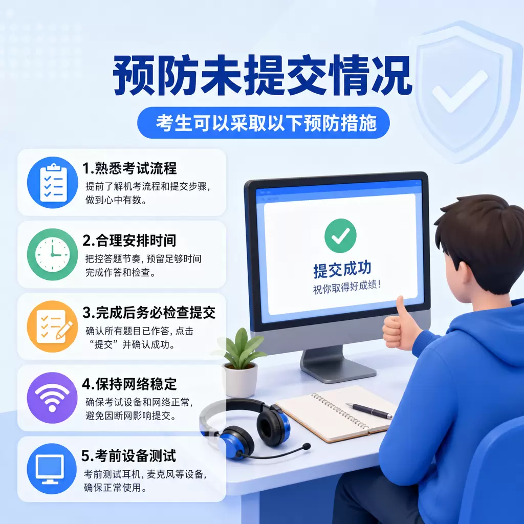 武汉听说机考未提交,如何进行补救与调整?
