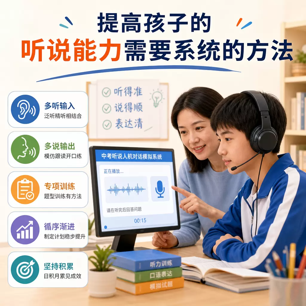 监督孩子中考听说人机对话,武汉家长的实用对策