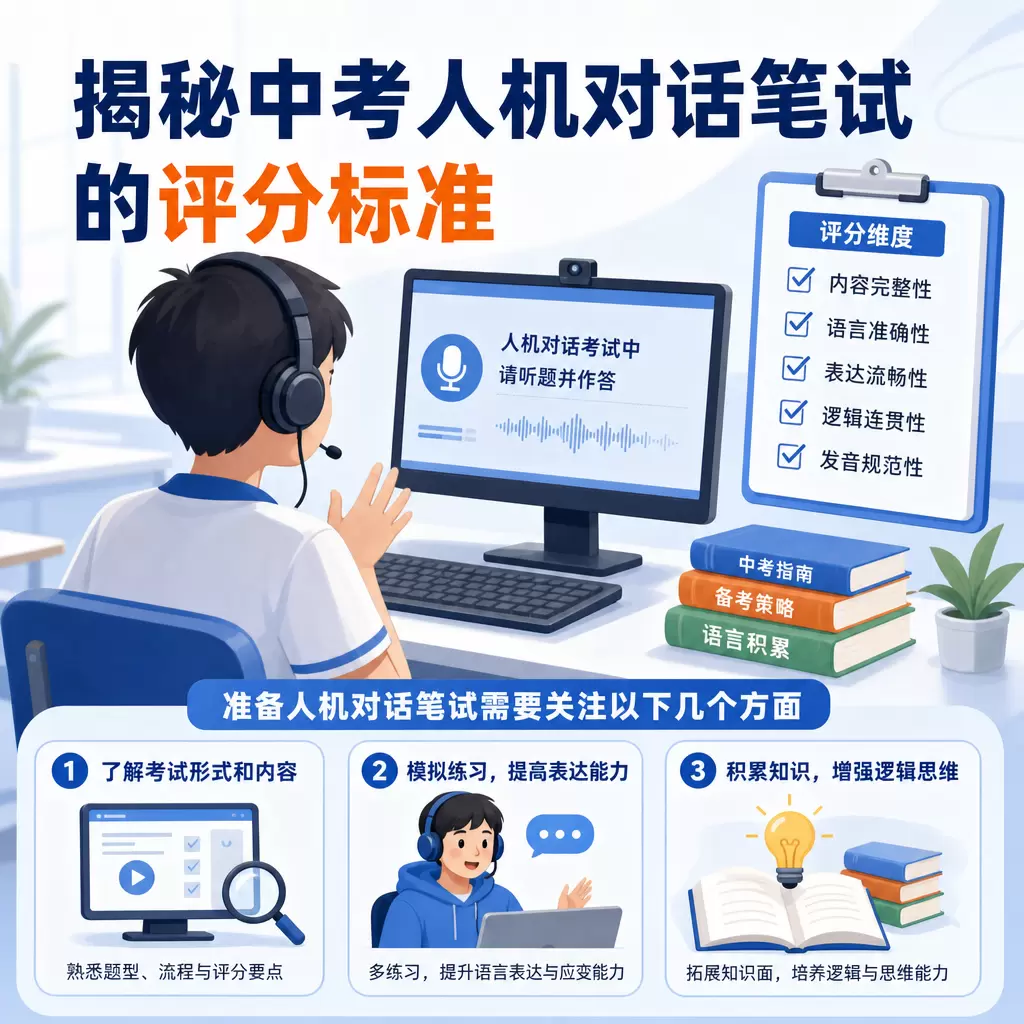 揭秘秭归武汉中考人机对话笔试的评分标准