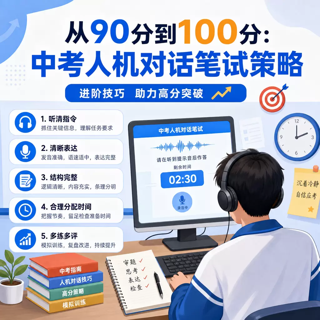 从90分到100分:秭归武汉中考人机对话笔试策略