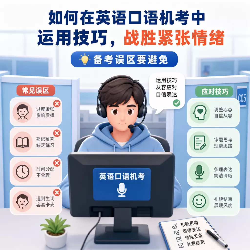 如何在武汉英语口语机考中运用技巧,战胜紧张情绪