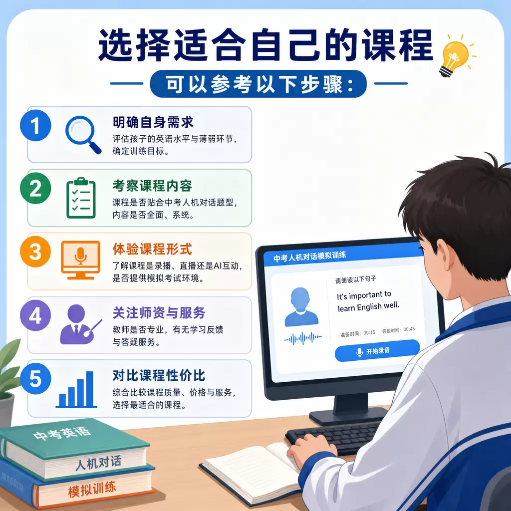 如何在秭归选择合适的中考人机对话模拟训练课程