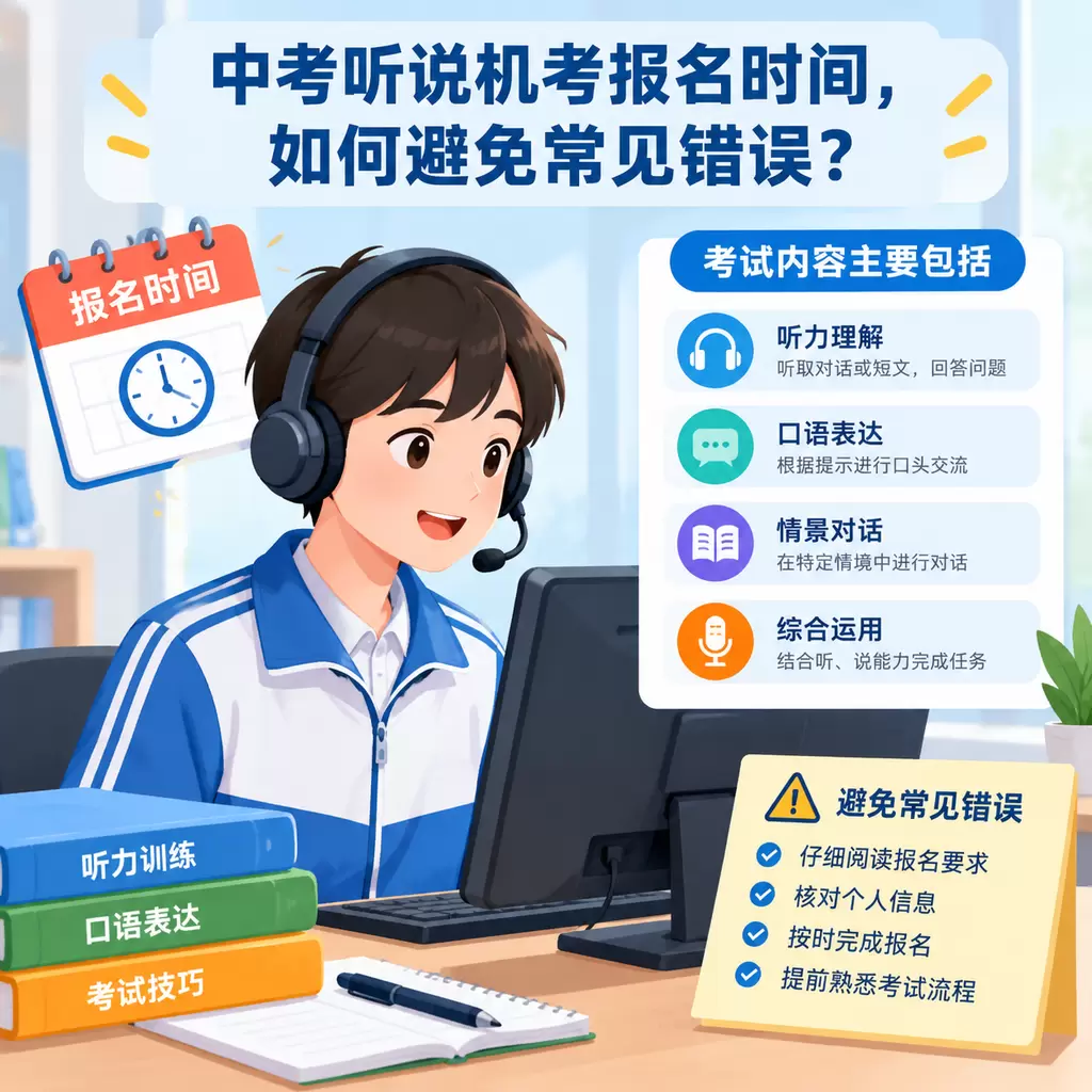 秭归中考听说机考报名时间,如何避免常见错误?