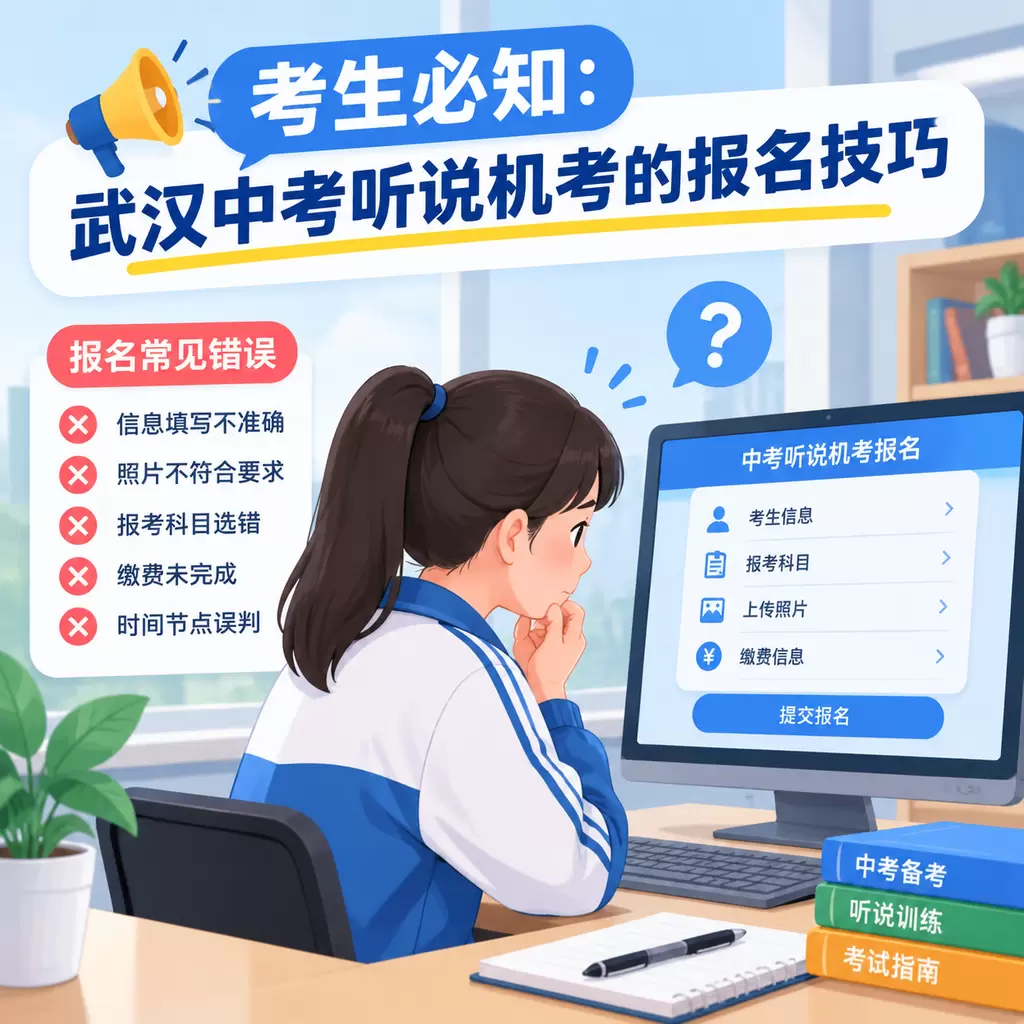 秭归考生必知:武汉中考听说机考的报名技巧