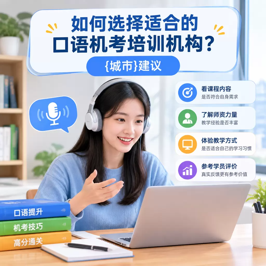 如何选择适合的口语机考培训机构?秭归建议