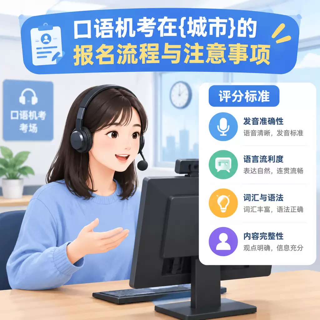 口语机考在秭归的报名流程与注意事项